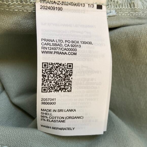 Prana Sancho Boyfriend Pant Sz 10 Saltwater Relaxed Fit Mid Rise Stretch Organic - Picture 7 of 12